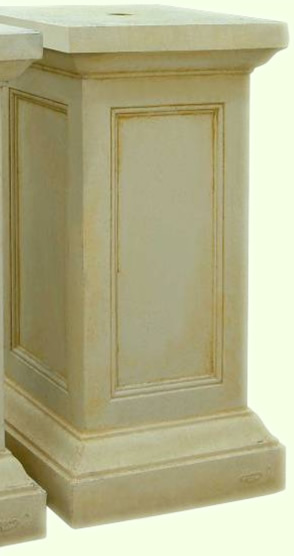 Sandstone marble pedestal insert plain wall